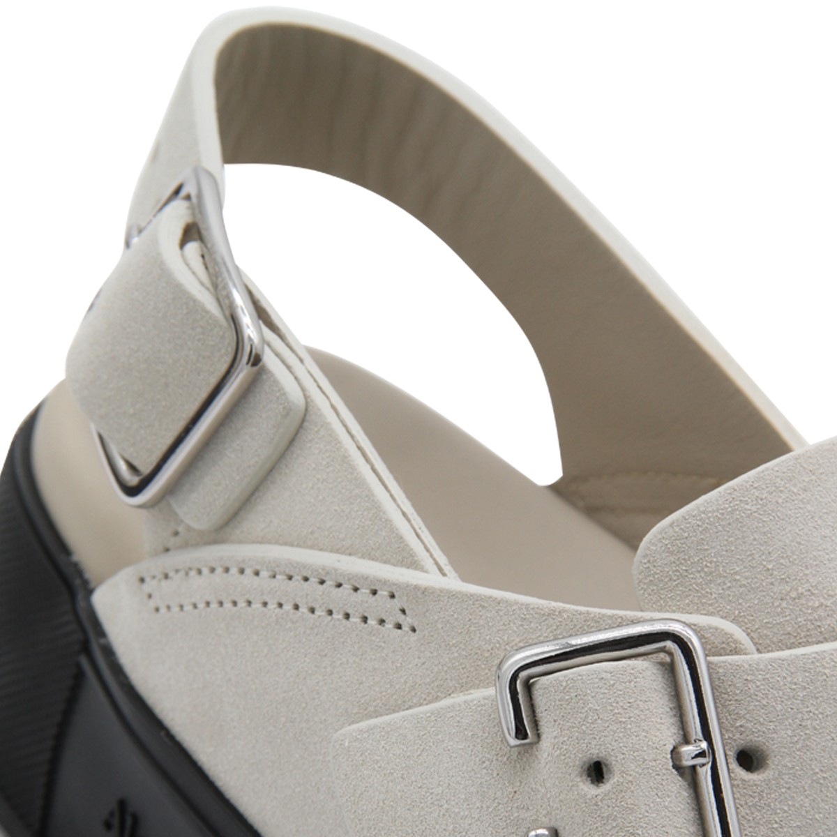 PALE BEIGE SUEDE MOUNT SLICK SABOT... PALE BEIGE SUEDE MOUNT SLICK SABOT...