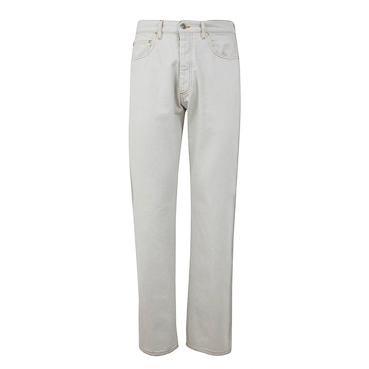 WHITE COTTON JEANS