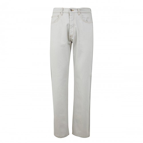 WHITE COTTON JEANS