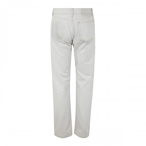 WHITE COTTON JEANS