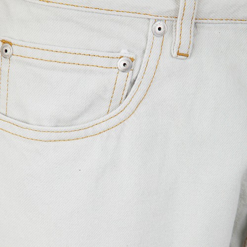 WHITE COTTON JEANS