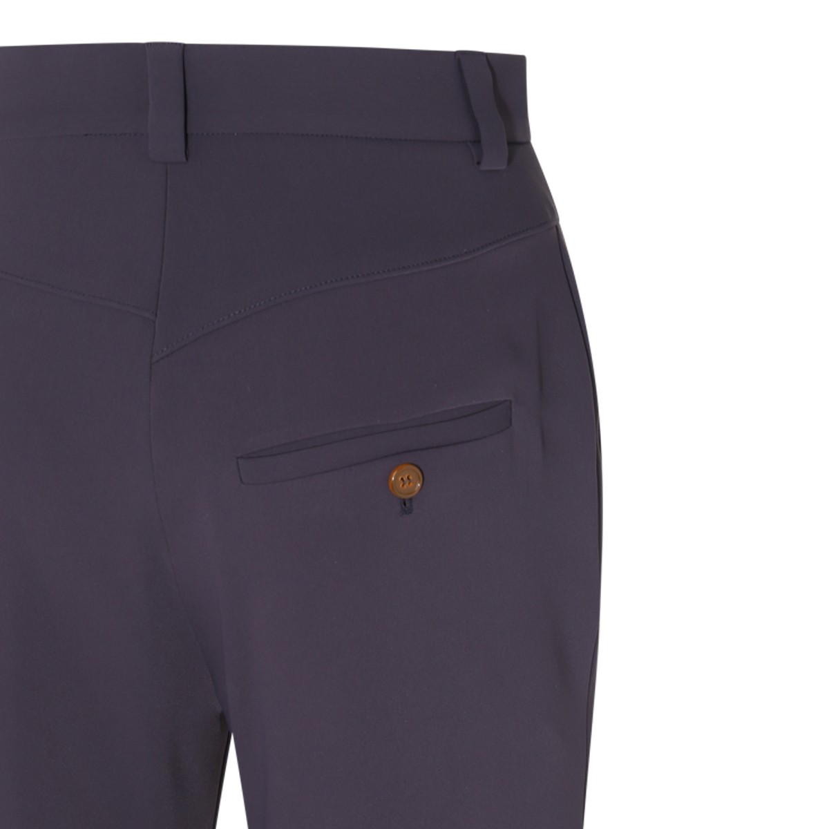 BLUE NYLON WIDE PANTS BLUE NYLON WIDE PANTS