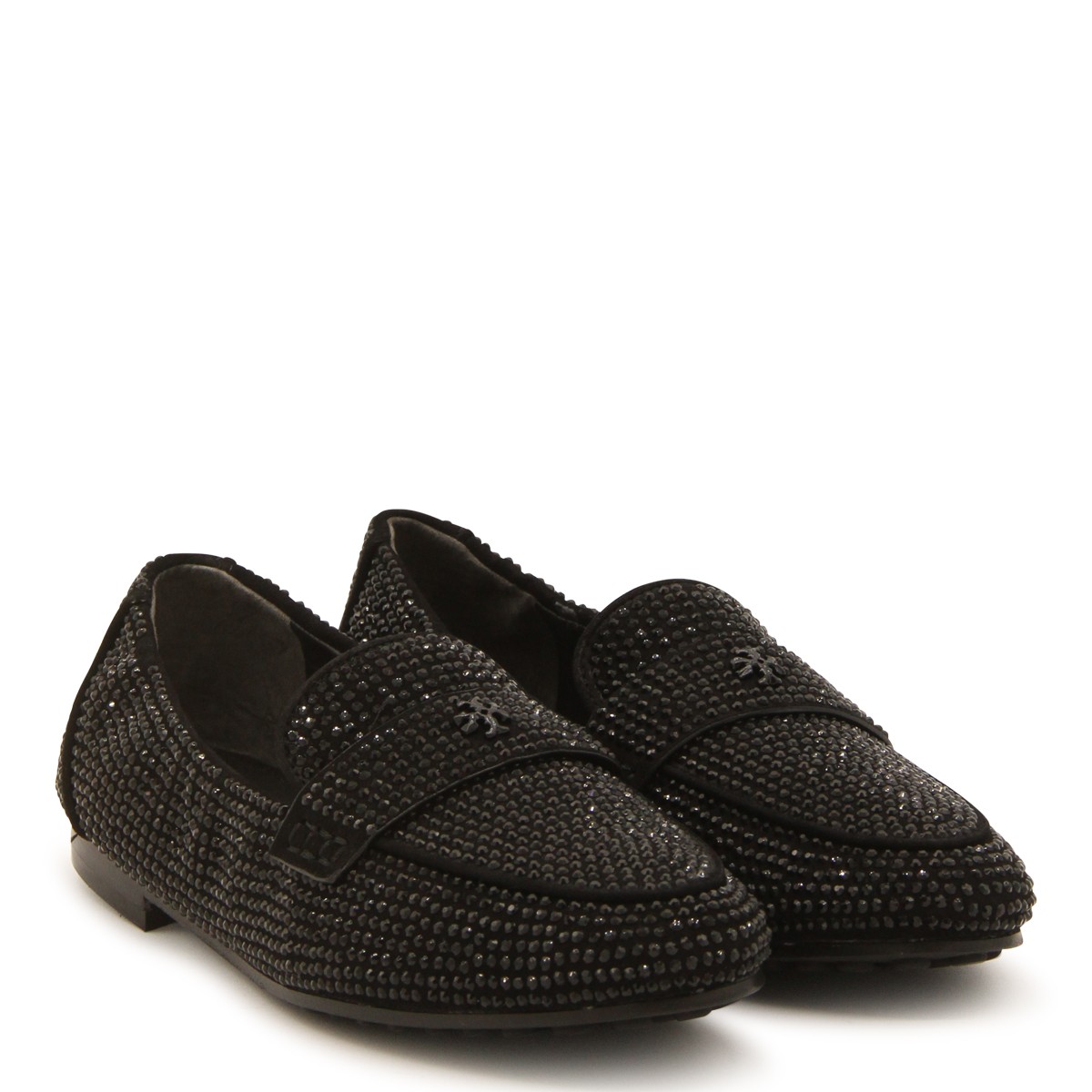 BLACK LEATHER LOAFERS