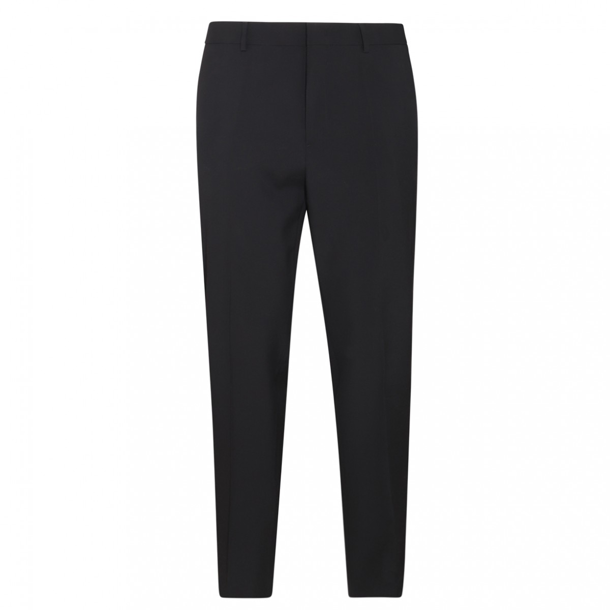 BLACK WOOL TROUSERS