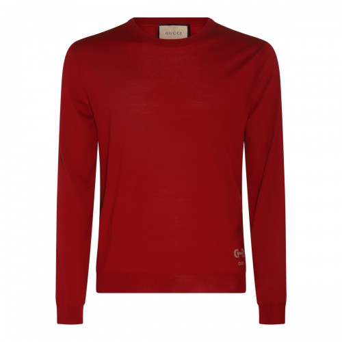 CHERRY RED WOOL SWEATER