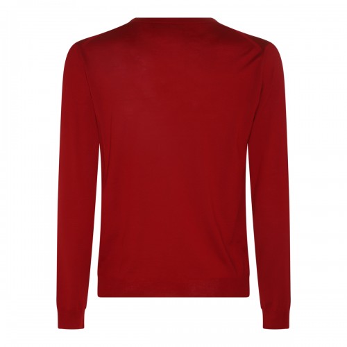 CHERRY RED WOOL SWEATER