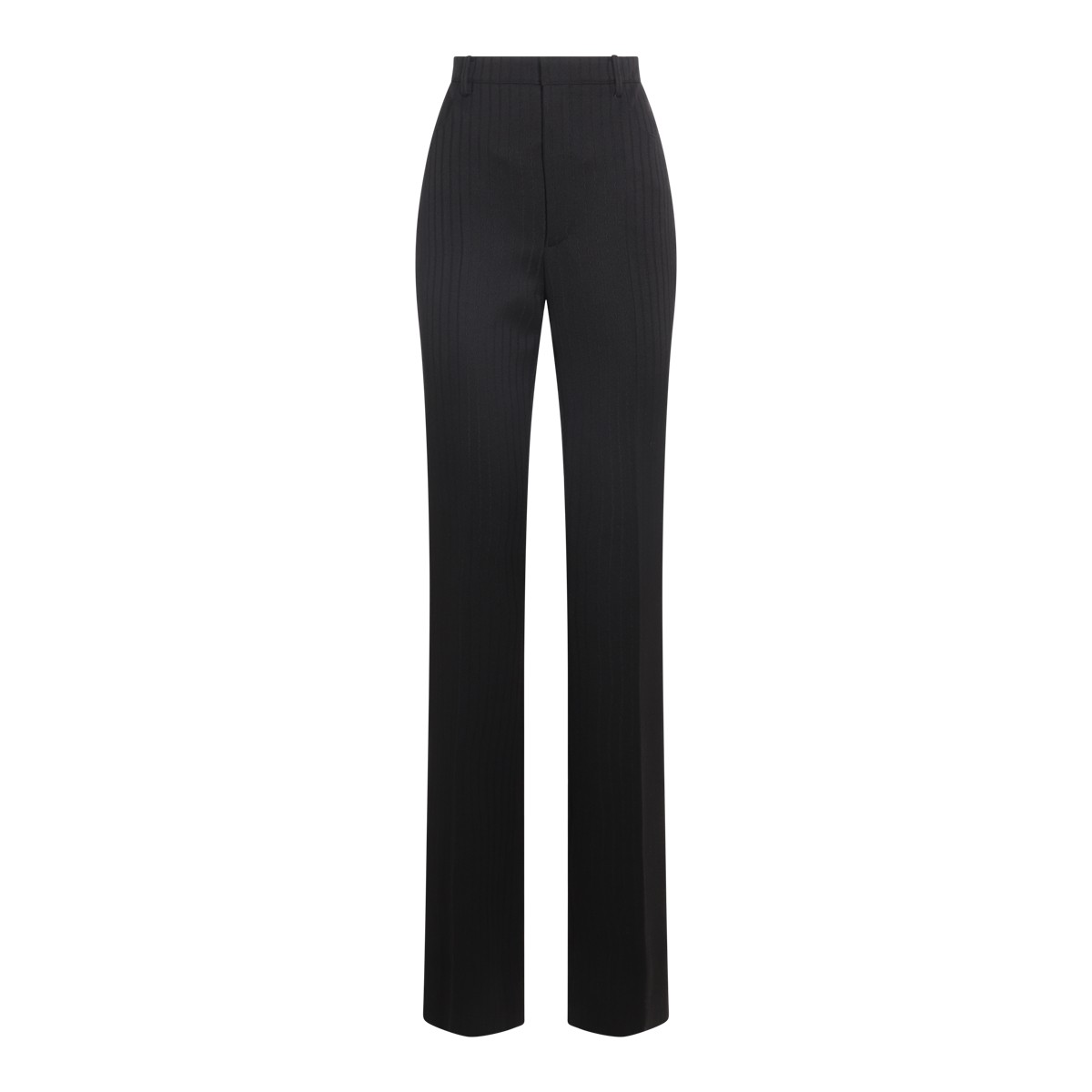 BLACK WOOL TROUSERS