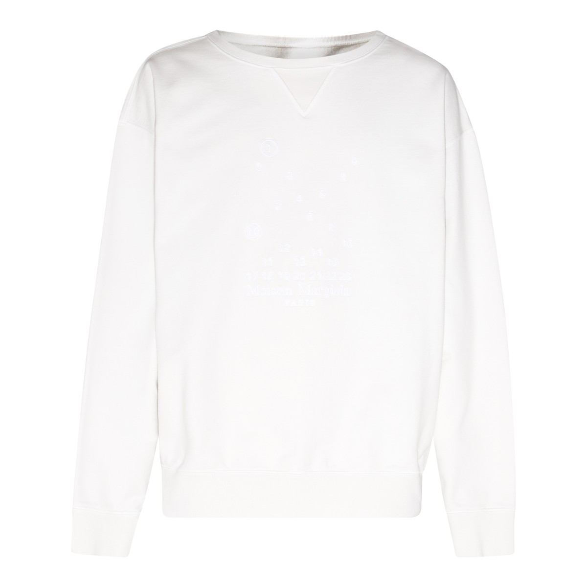 CHALK COTTON STRETCH SWEATSHIRT 