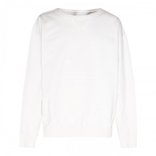 CHALK COTTON STRETCH SWEATSHIRT 