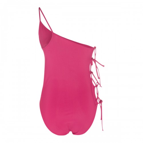 FUCHSIA STRETCH TACO BATHER SWIMWEAR