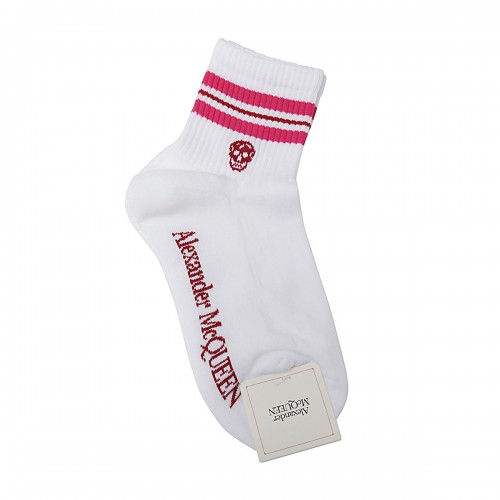 WHITE COTTON BLEND SOCKS