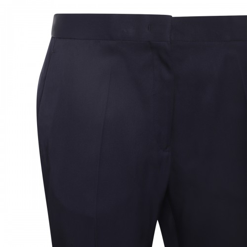 NAVY BLUE VISCOSE TROUSERS