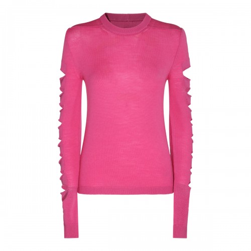 HOT PINK VIRGIN WOOL AND...