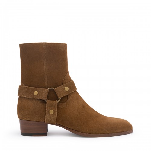 BROWN SUEDE WYATT BOOTS