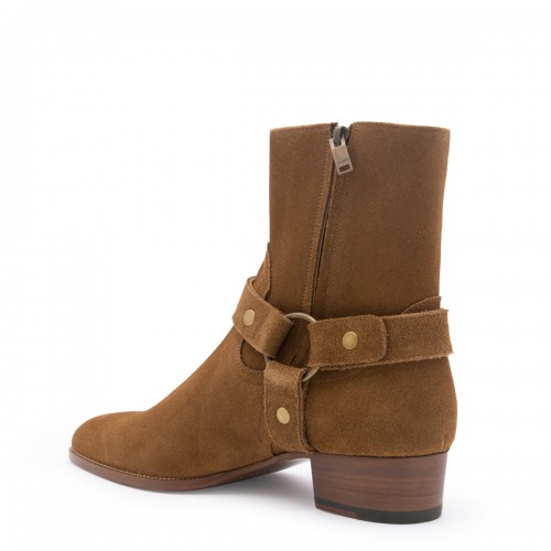 BROWN SUEDE WYATT BOOTS