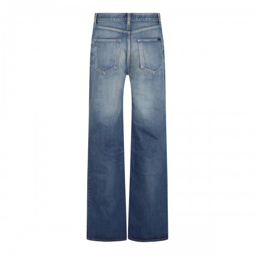BLUE DENIM WIDE LEG JEANS 2