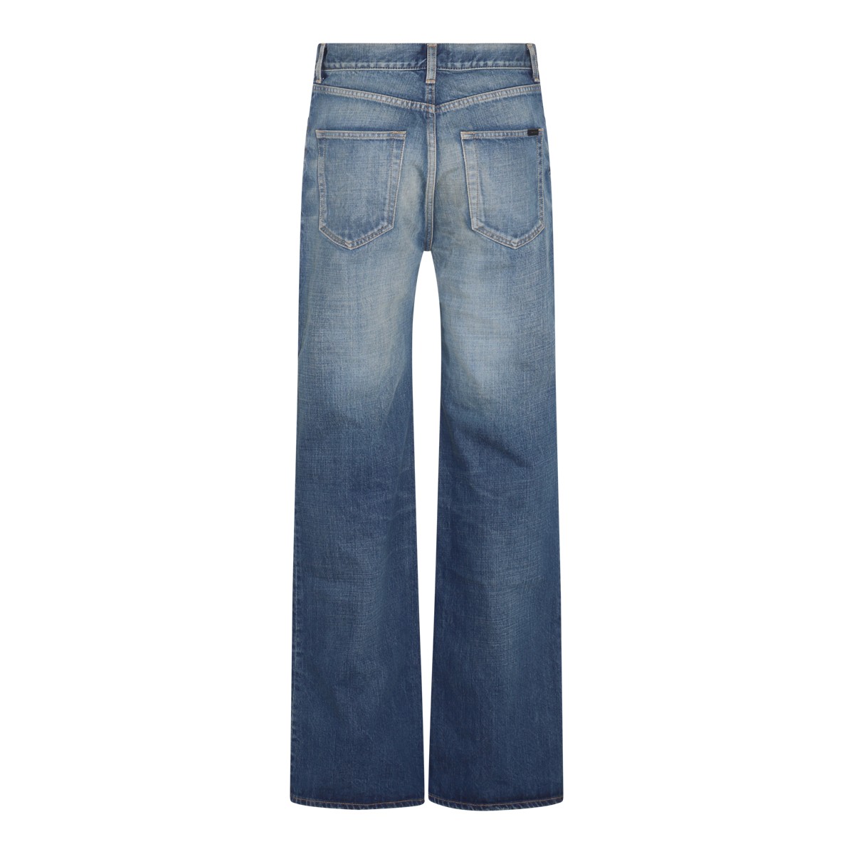 BLUE DENIM WIDE LEG JEANS BLUE DENIM WIDE LEG JEANS