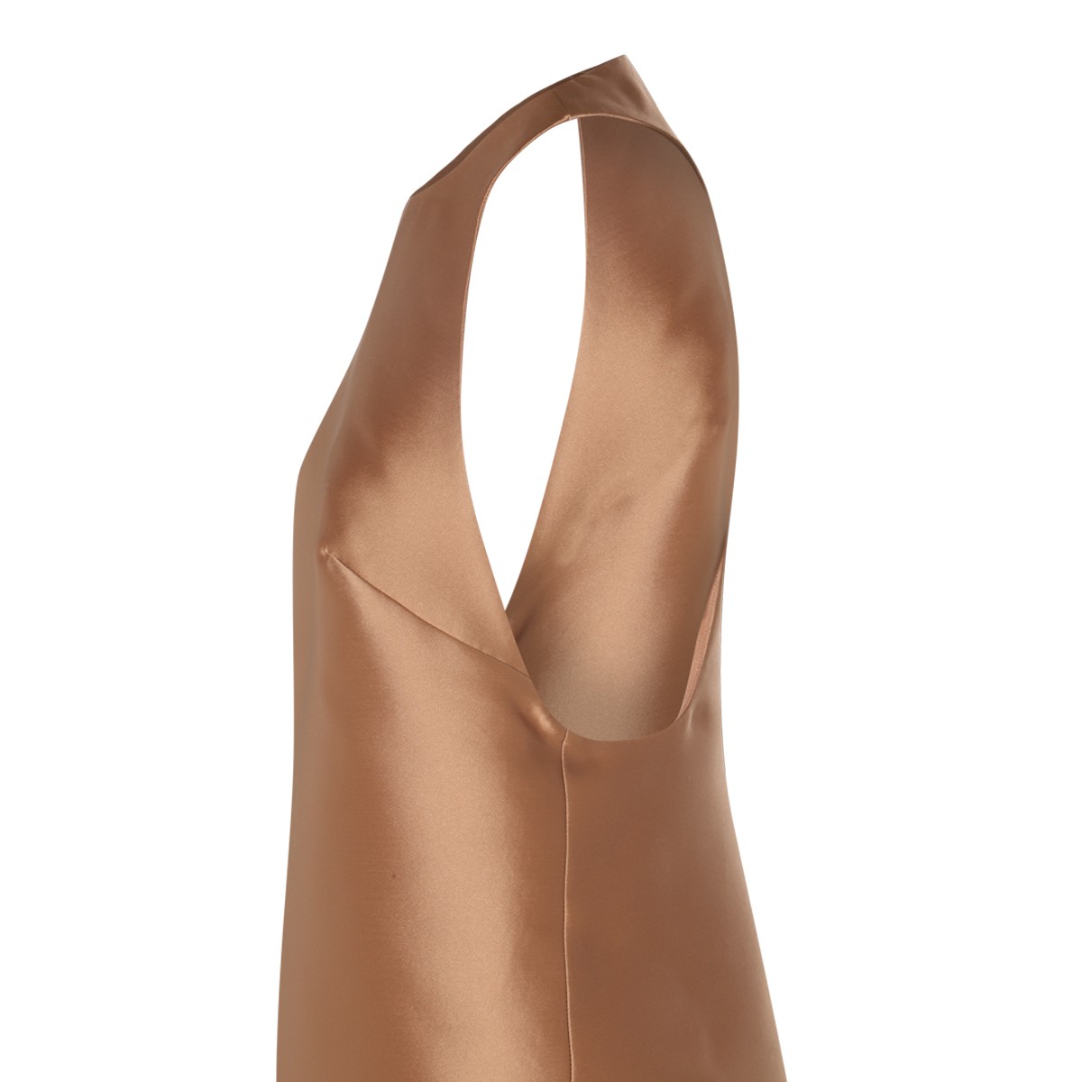 SAND SILK BLEND DUCHESSE DRESS SAND SILK BLEND DUCHESSE DRESS