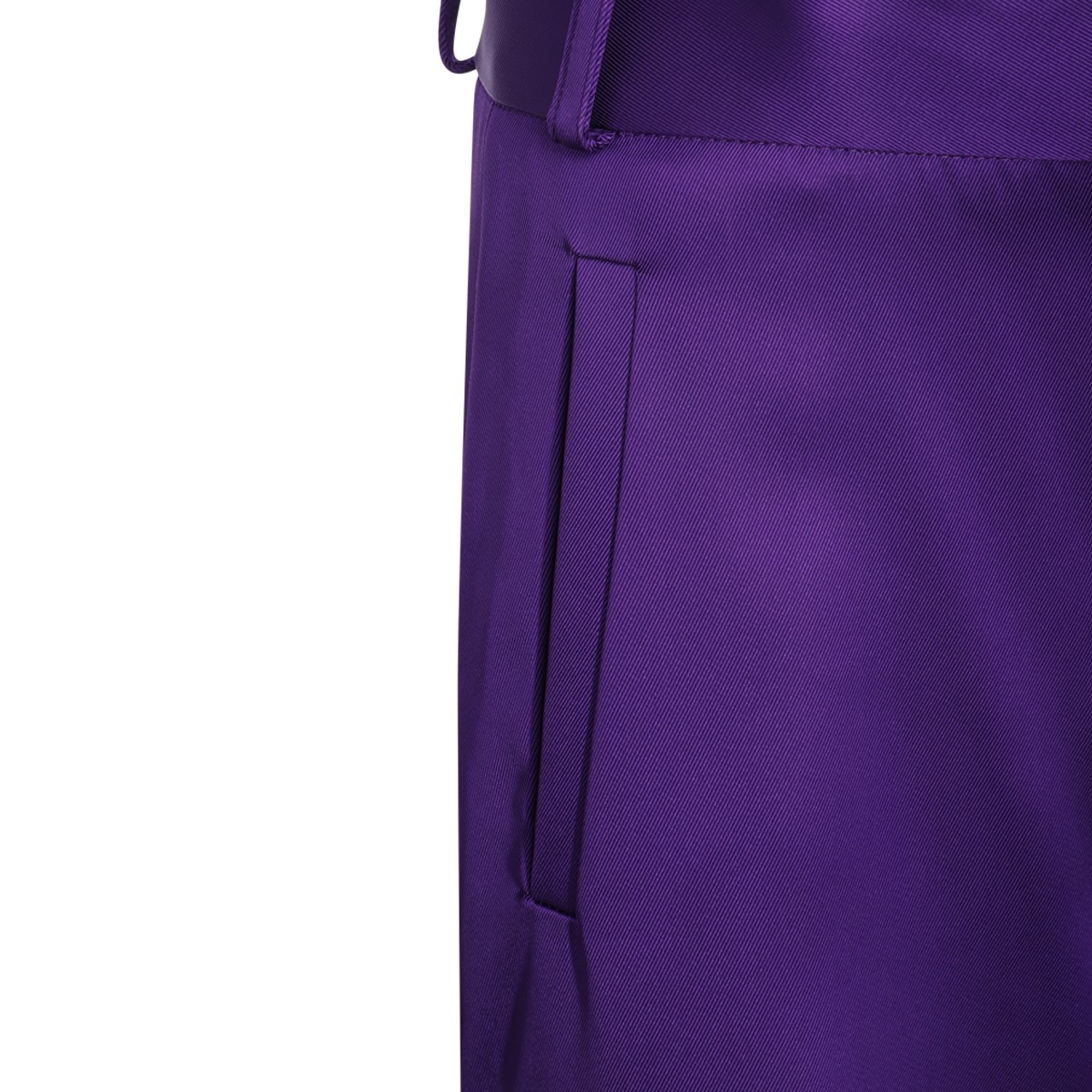 PURPLE SILK-VISCOSE BLEND CARGO TROUSERS PURPLE SILK-VISCOSE BLEND CARGO TROUSERS