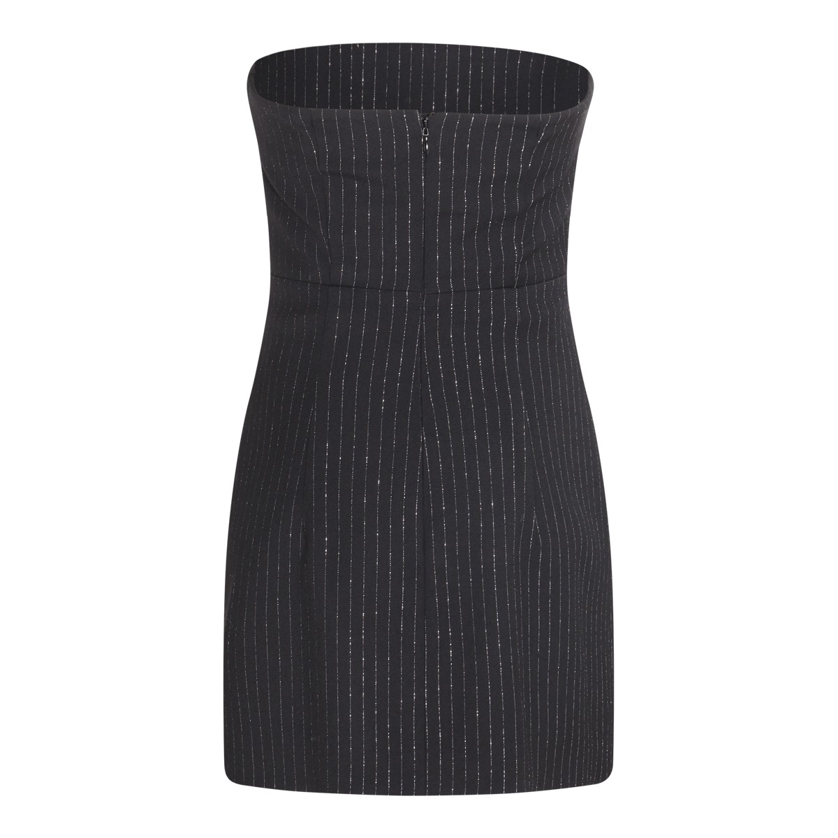 BLACK AND SILVER-TONE WOOL BLEND DRESS BLACK AND SILVER-TONE WOOL BLEND DRESS