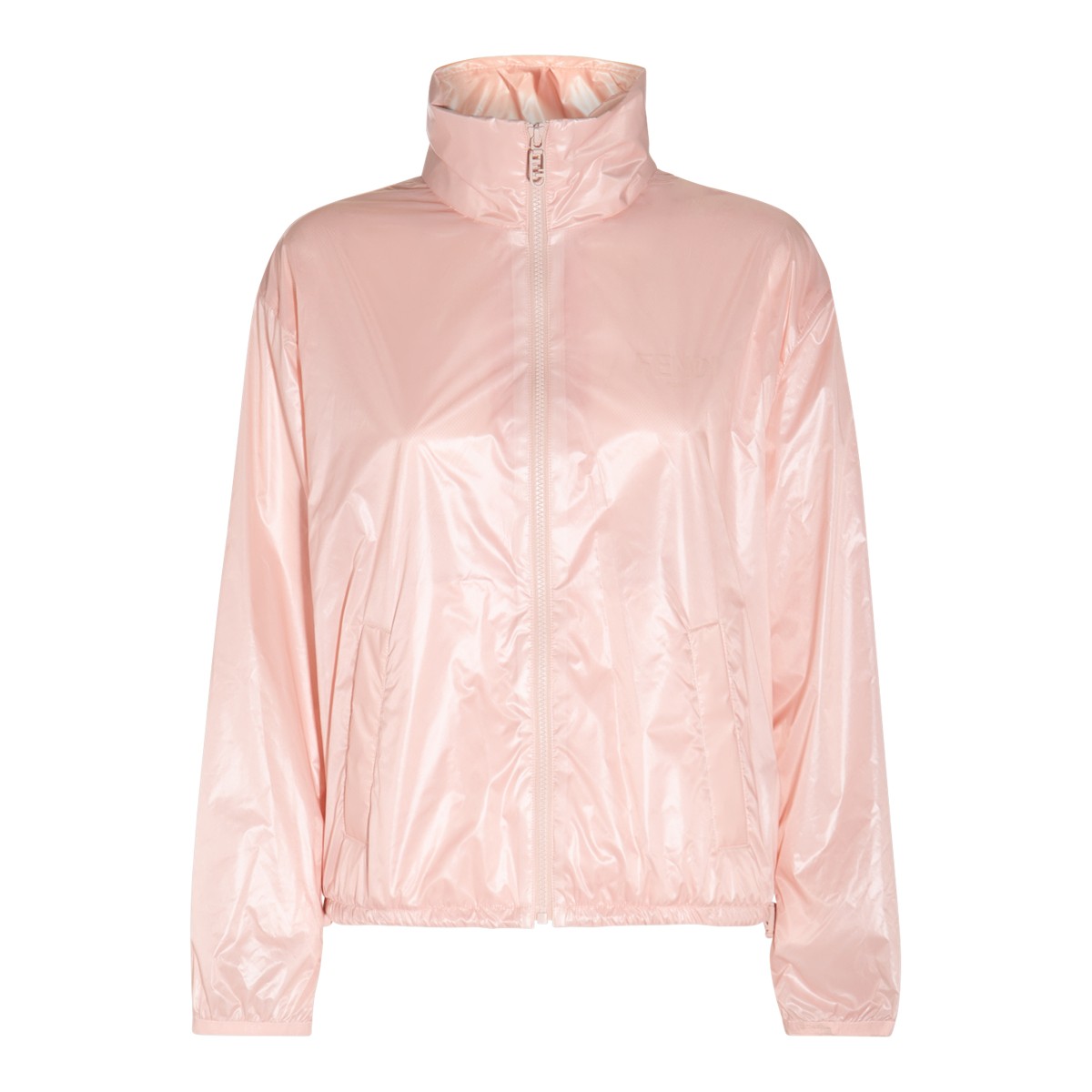 PINK VYNIL BAGUETTE CASUAL JACKET