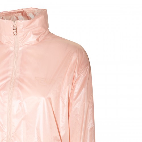 PINK VYNIL BAGUETTE CASUAL JACKET