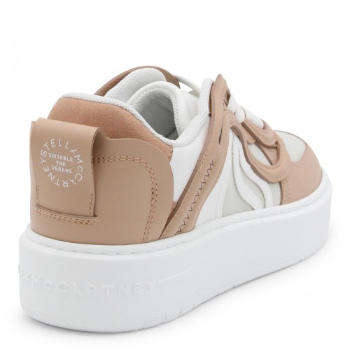 NEW BLUSH FAUX LEATHER S-WAVE 1 CONSTRAST SNEAKERS 