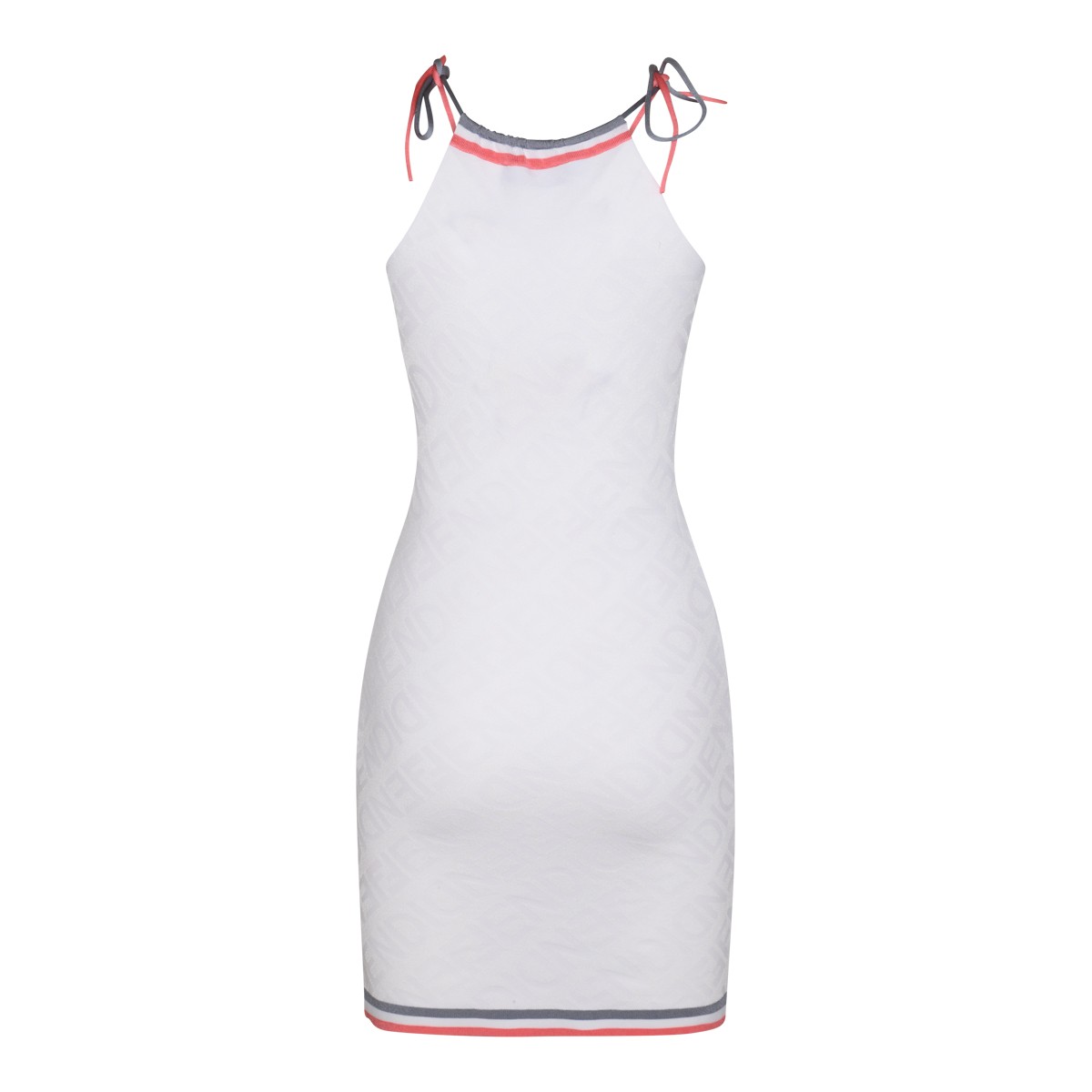 WHITE VISCOSE BLEND TANK TOP DRESS WHITE VISCOSE BLEND TANK TOP DRESS