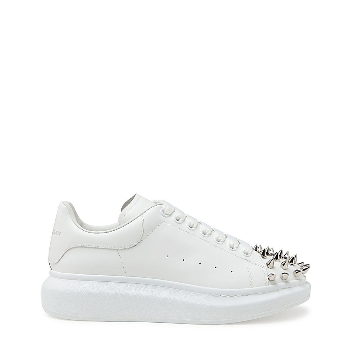 WHITE LEATHER OVERSIZED SNEAKERS