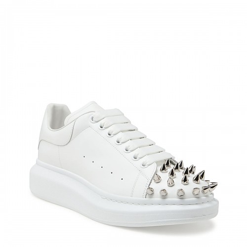 WHITE LEATHER OVERSIZED SNEAKERS