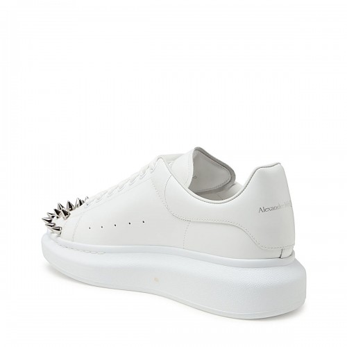 WHITE LEATHER OVERSIZED SNEAKERS