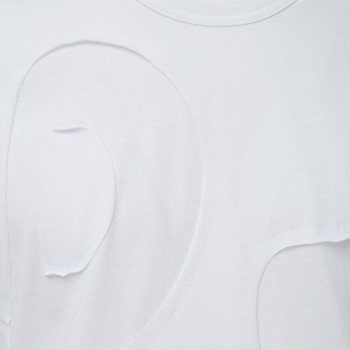 WHITE COTTON T-SHIRT