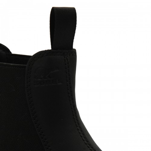 BLACK LEATHER CHELSEA BOOTS 