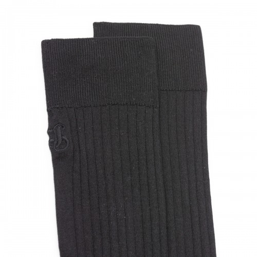 BLACK COTTON SOCKS