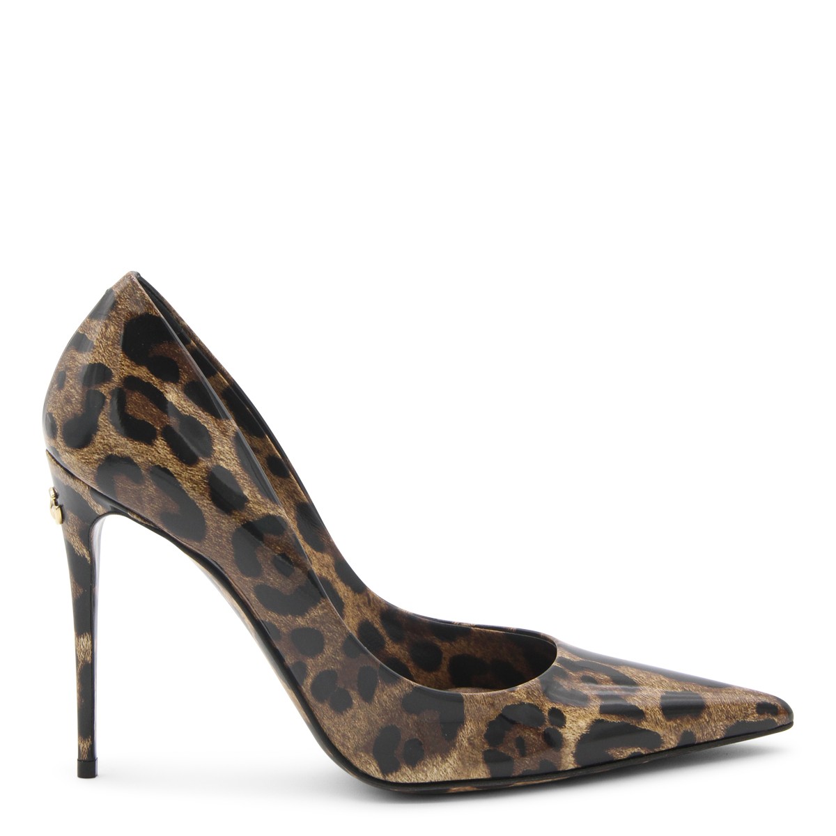 LEO PRINT LEATHER LOLLO PUMPS 