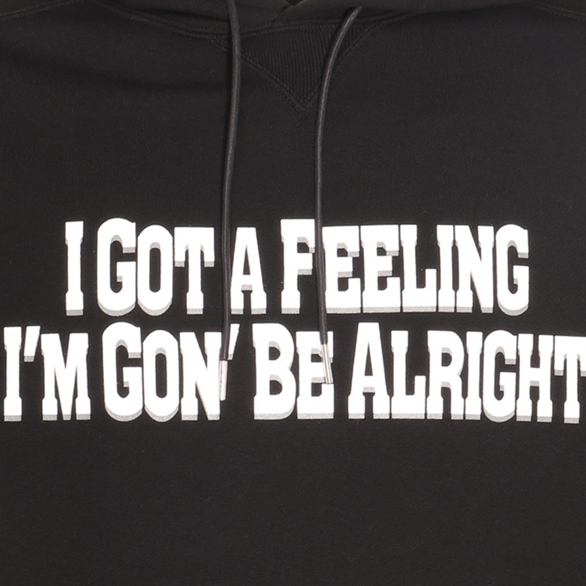 BLACK AND WHITE COTTON SWEATSHIRT BLACK AND WHITE COTTON SWEATSHIRT