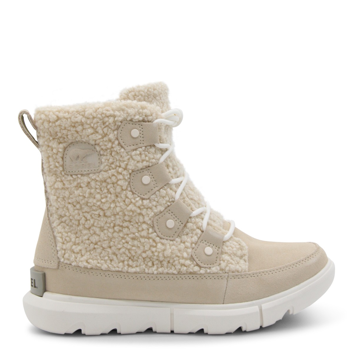 BLEACHED CERAMIC AND SEA SALT LEATHER JOAN BOOTS