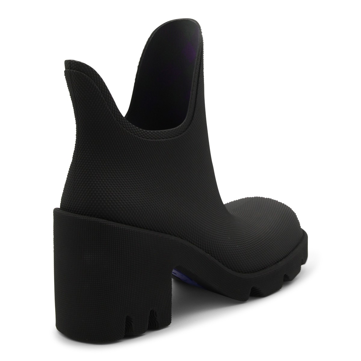 BLACK RUBBER MARSH HEEL BOOTS  BLACK RUBBER MARSH HEEL BOOTS