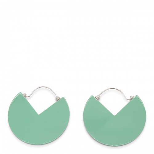 WATER GREEN BRASS 90 EARRINGS