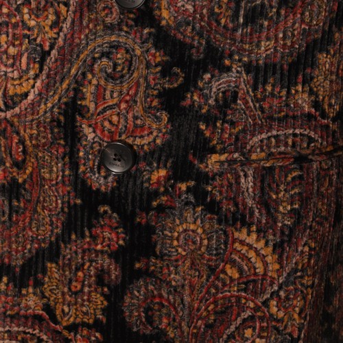 MULTICOLOUIR COTTON AND VISCOSE BLEND PAISLEY CORDUROY BLAZER