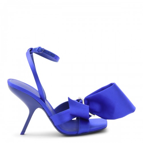 ELECTRIC BLUE SATIN HELENA SANDALS