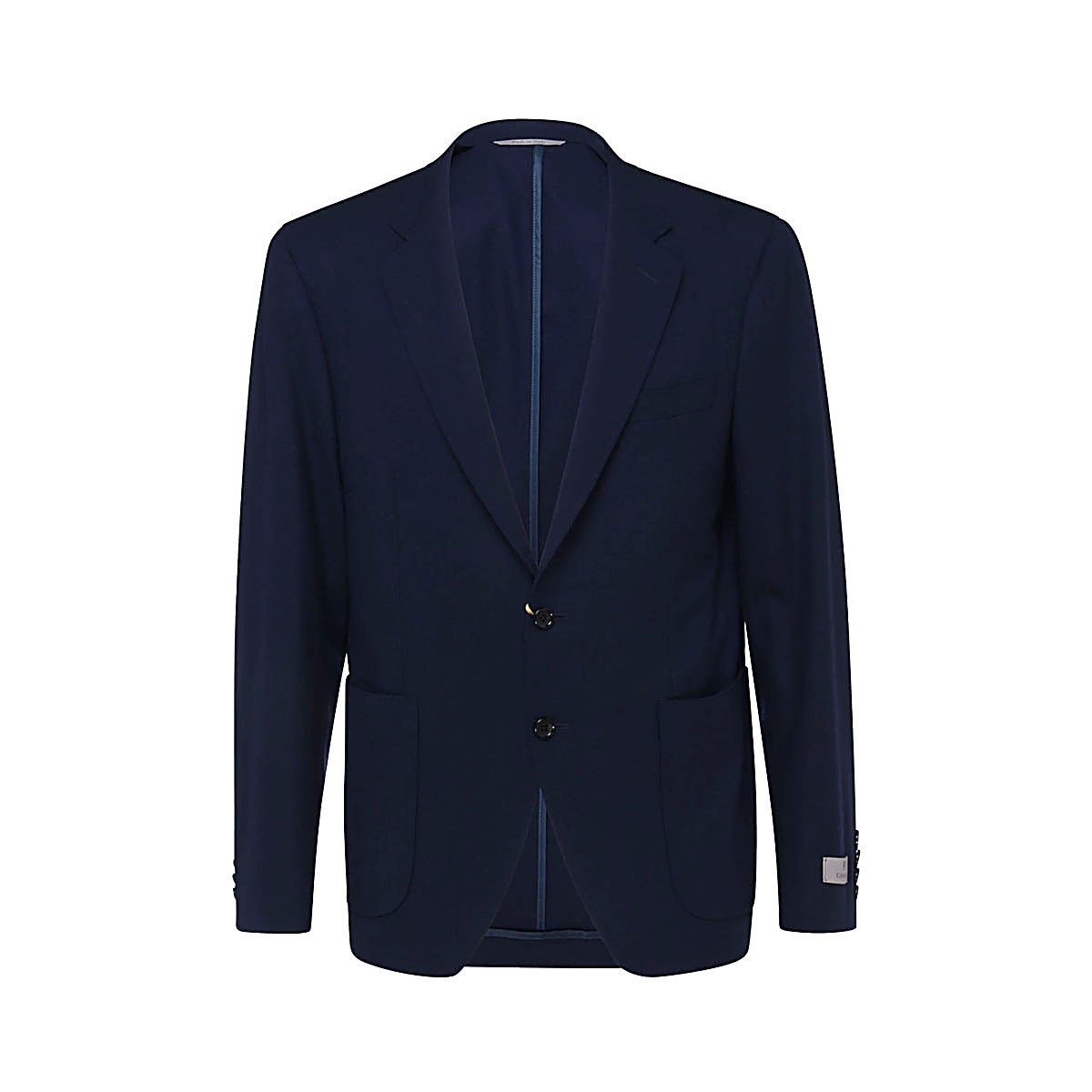 BLUE WOOL BLEND BLAZER