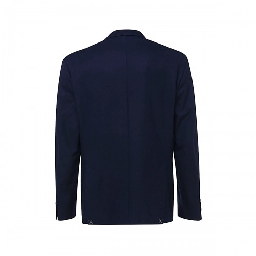 BLUE WOOL BLEND BLAZER 2