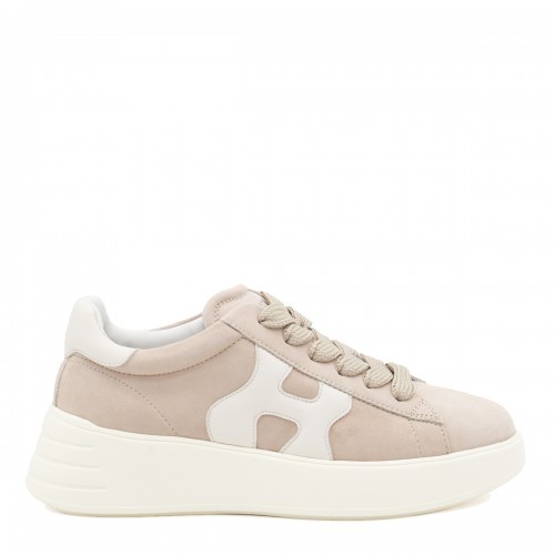 BEIGE LEATHER SNEAKERS