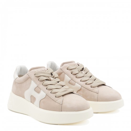 BEIGE LEATHER SNEAKERS