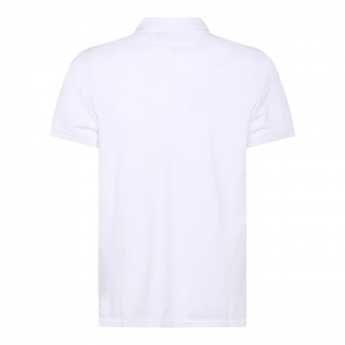 WHITE COTTON POLO SHIRT