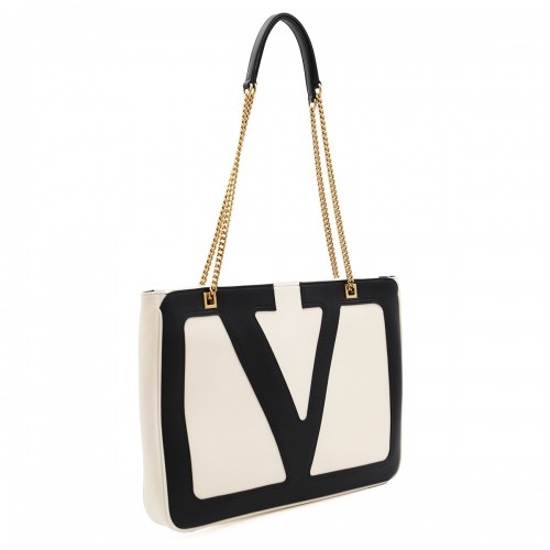 WHITE AND BLACK SHOULDER BAG