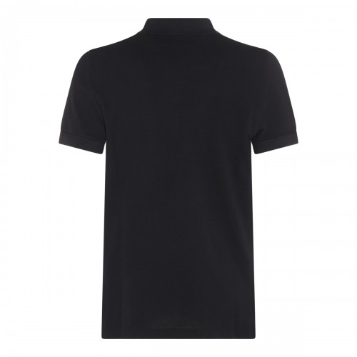 BLACK COTTON POLO SHIRT