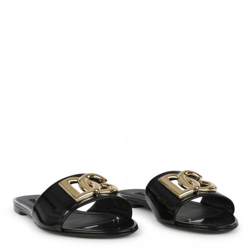 BLACK LEATHER FLATS 2