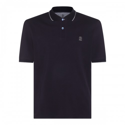 BLUE COTTON POLO SHIRT